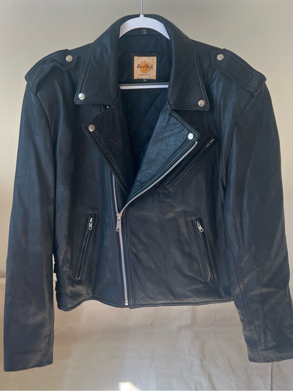 Hard Rock Cafe Save the Planet Miami Leather Jacket
